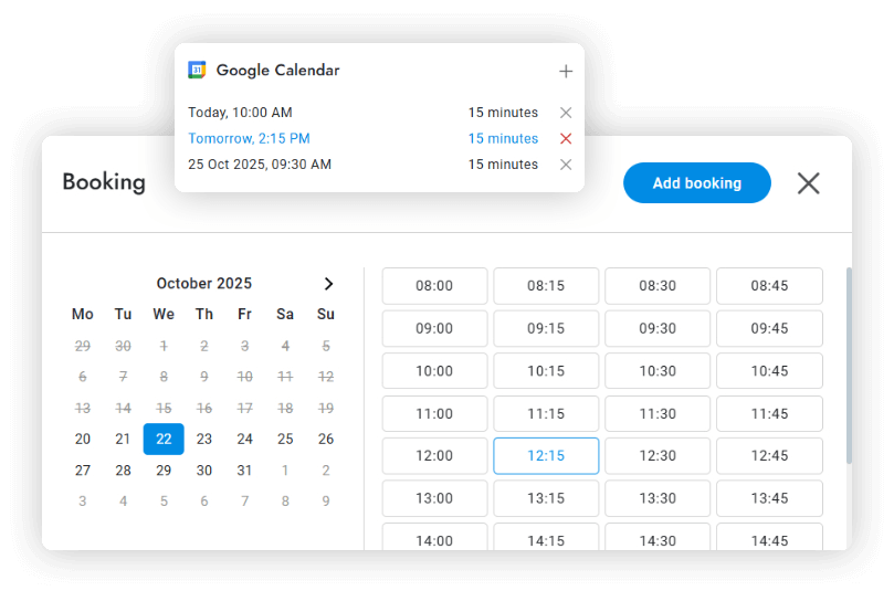 Google Calendar integration